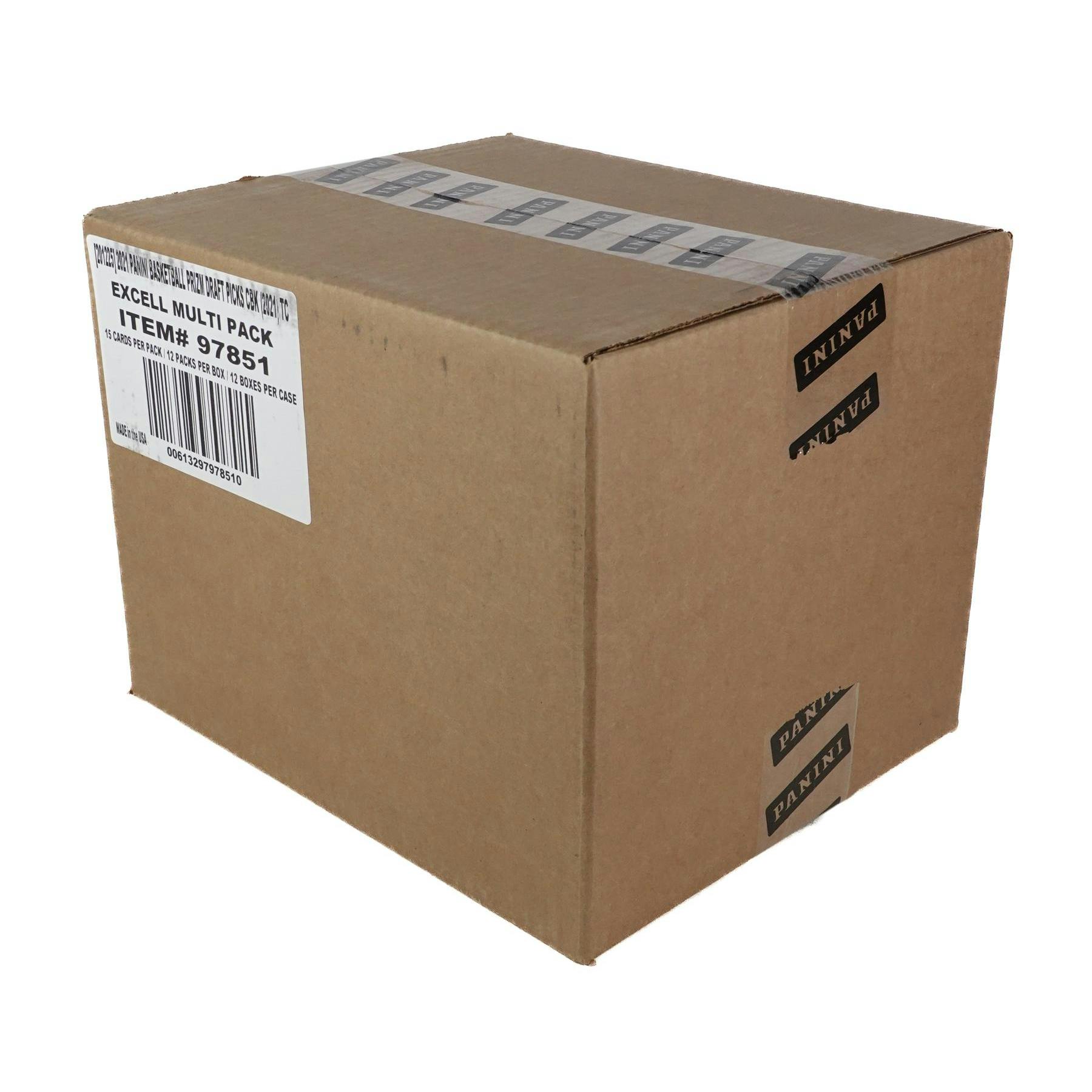 2021/22 Panini Prizm Draft Picks Basketball Cello Multi Fat Pack 12-Pack 12-Box Case (R, W, and B Prizms!)