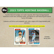 2023 Topps Heritage Baseball Hobby 12-Box Case
