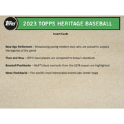 2023 Topps Heritage Baseball Hobby 12-Box Case