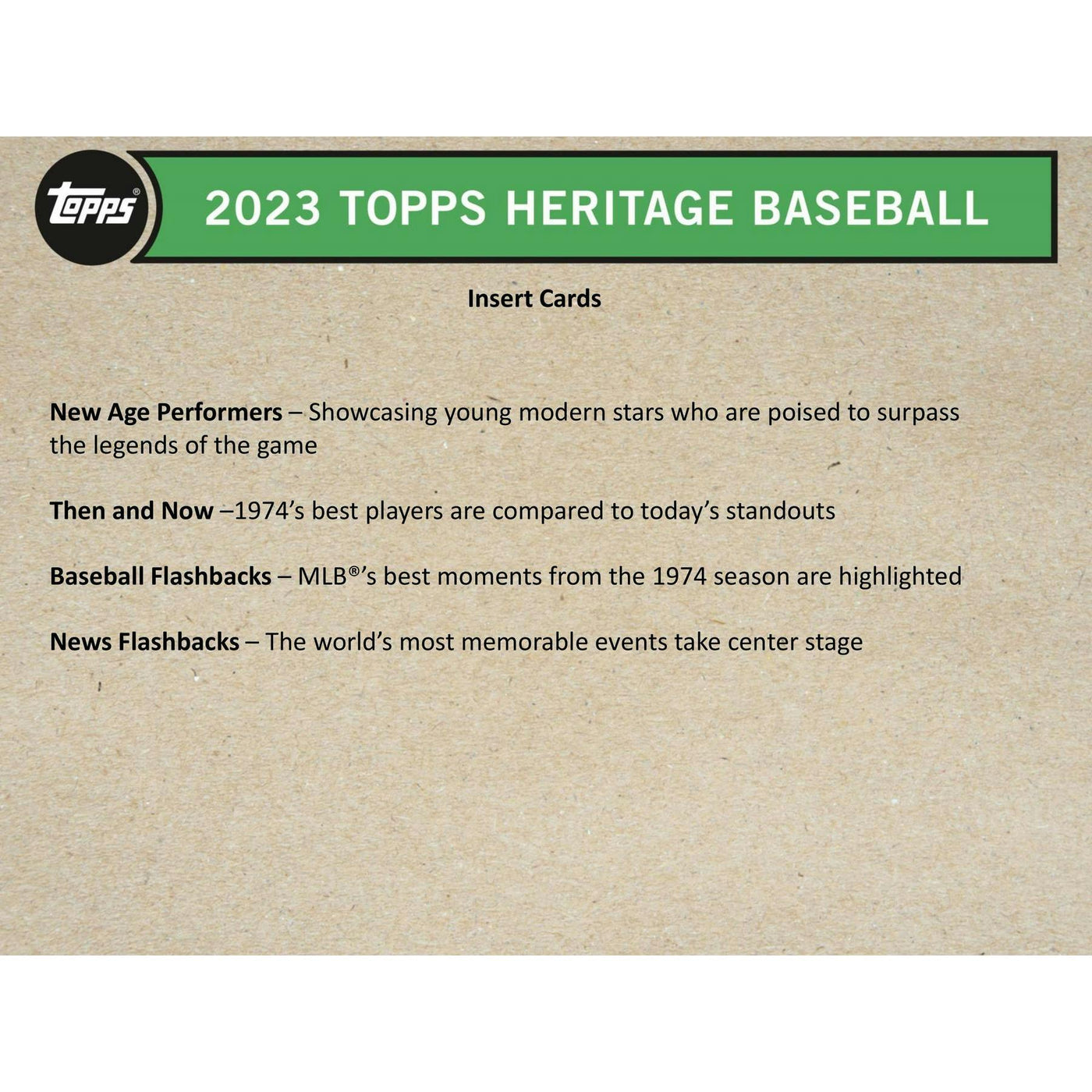 2023 Topps Heritage Baseball Hobby Box