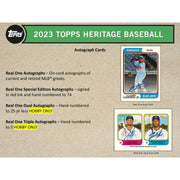 2023 Topps Heritage Baseball Hobby Pack