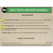 2023 Topps Heritage Baseball Hobby 12-Box Case