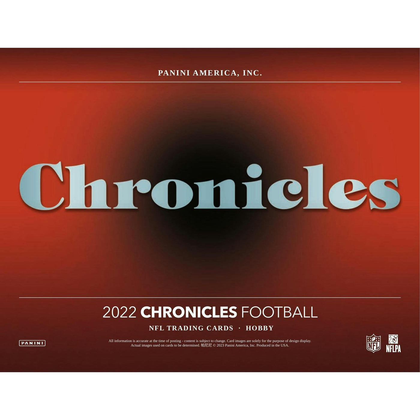 2022 Panini Chronicles Football Hobby 12-Box Case