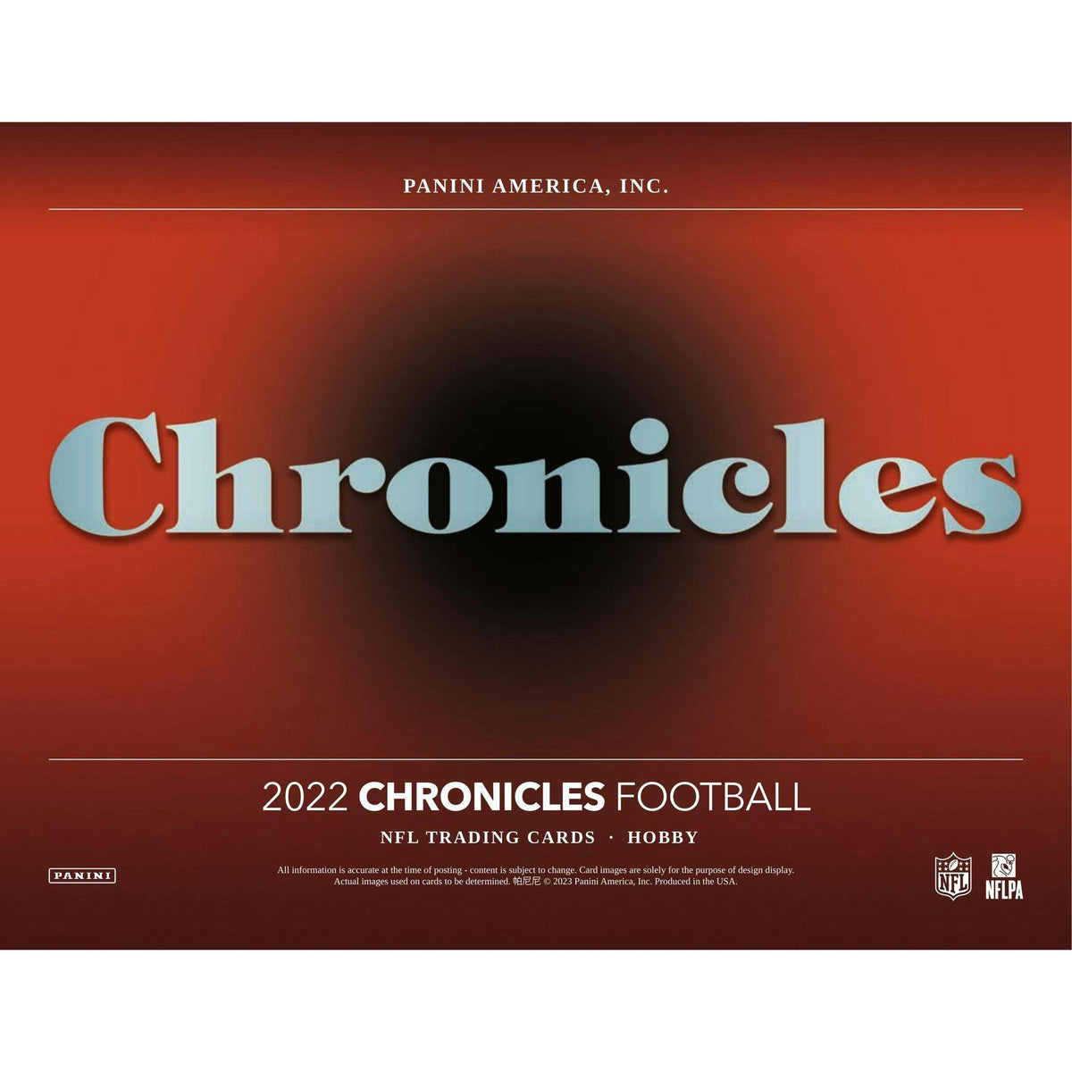 2022 Panini Chronicles Football Hobby 12-Box Case