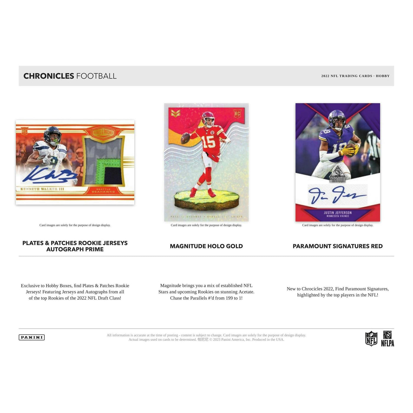 2022 Panini Chronicles Football Hobby 12-Box Case