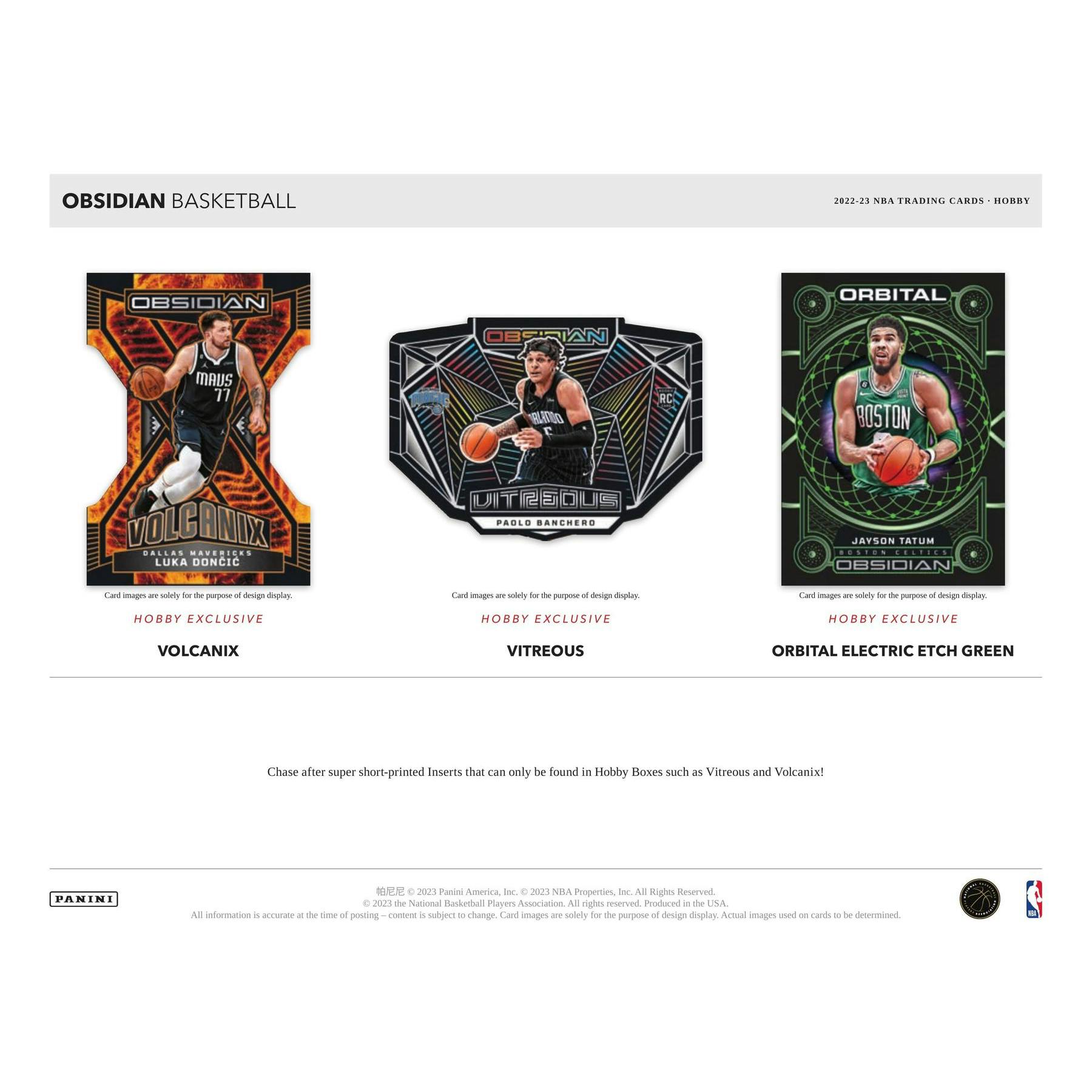 2022/23 Panini Obsidian Basketball Hobby Box (Reed Buy)