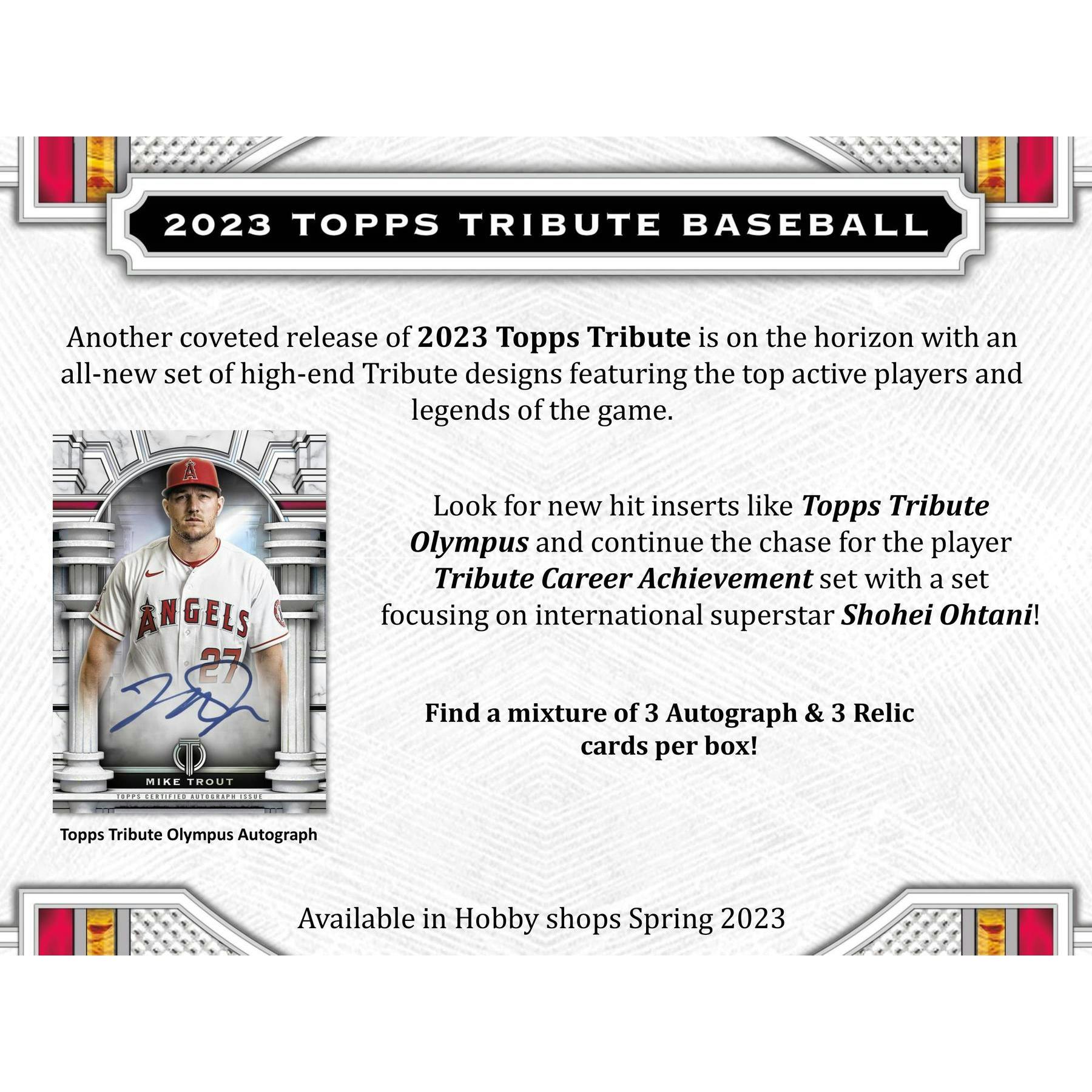 2023 Topps Tribute Baseball Hobby Box