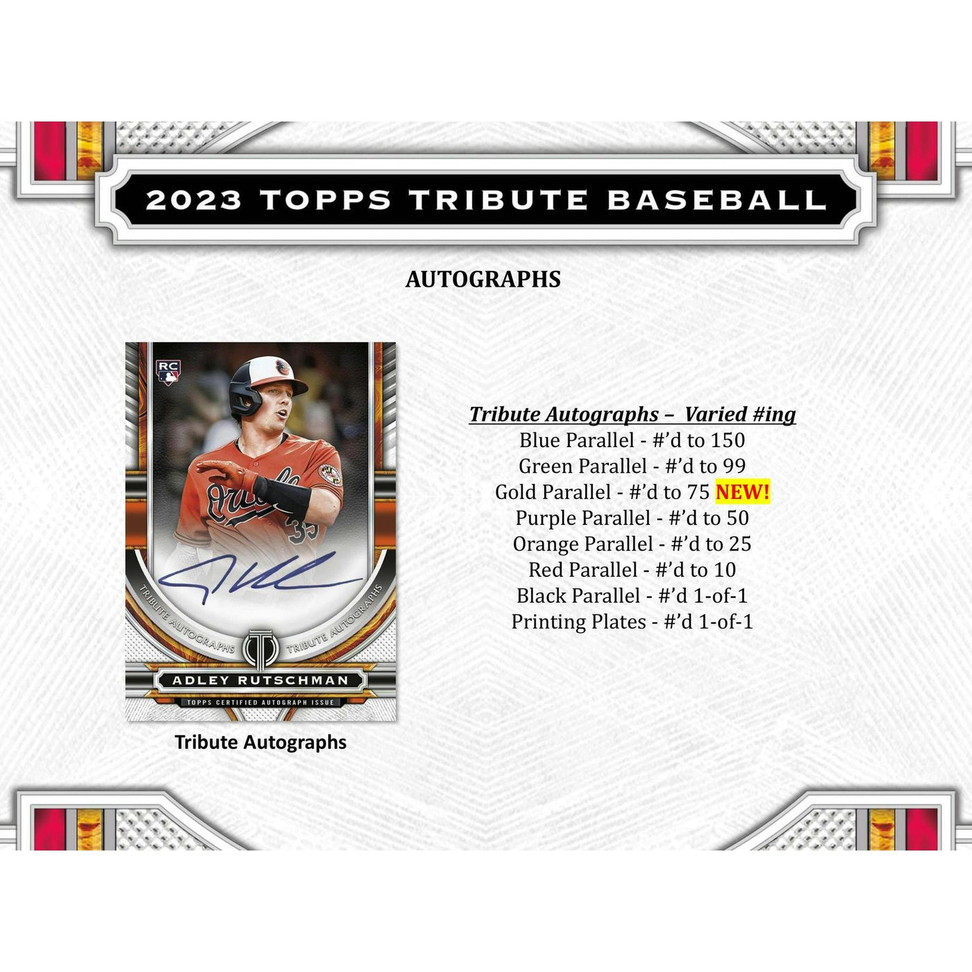2023 Topps Tribute Baseball Hobby Box