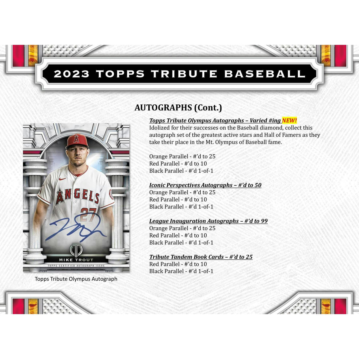 2023 Topps Tribute Baseball Hobby Box