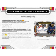 2023 Topps Tribute Baseball Hobby Box