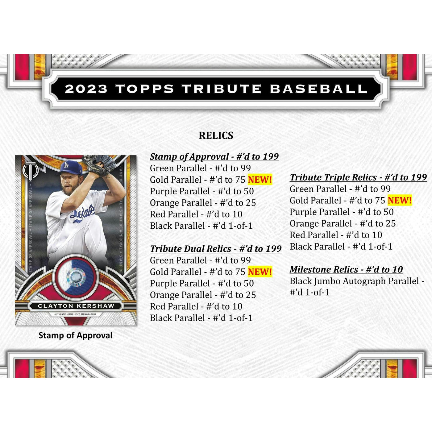 2023 Topps Tribute Baseball Hobby Box