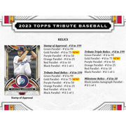 2023 Topps Tribute Baseball Hobby Box