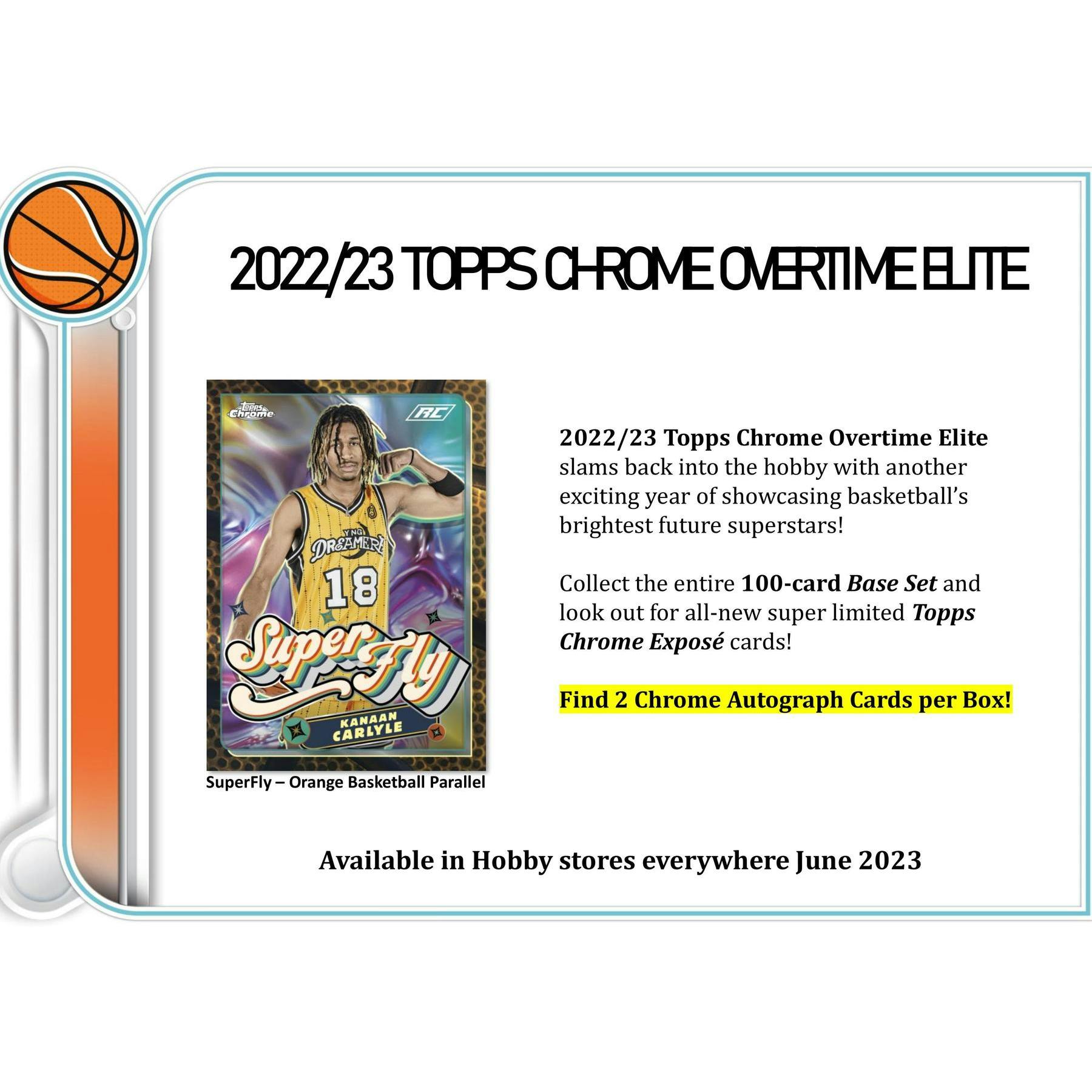 2022/23 Topps Chrome Overtime Elite Basketball Hobby Box (Reed Buy)