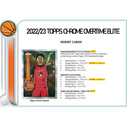 2022/23 Topps Chrome Overtime Elite Basketball Hobby Box (Reed Buy)