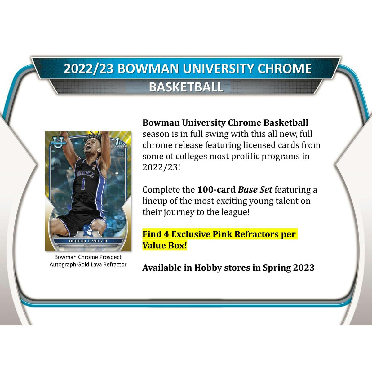 2022/23 Bowman University Chrome Basketball Blaster Box (Reed Buy)