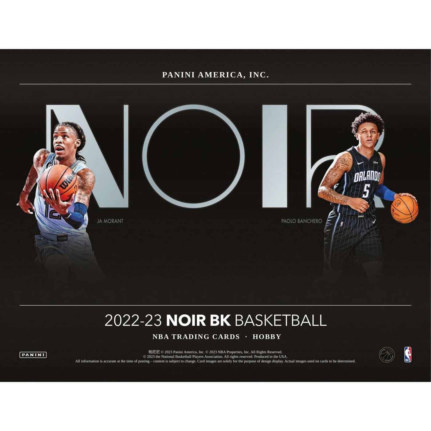 2022/23 Panini Noir Basketball Hobby 4-Box Case