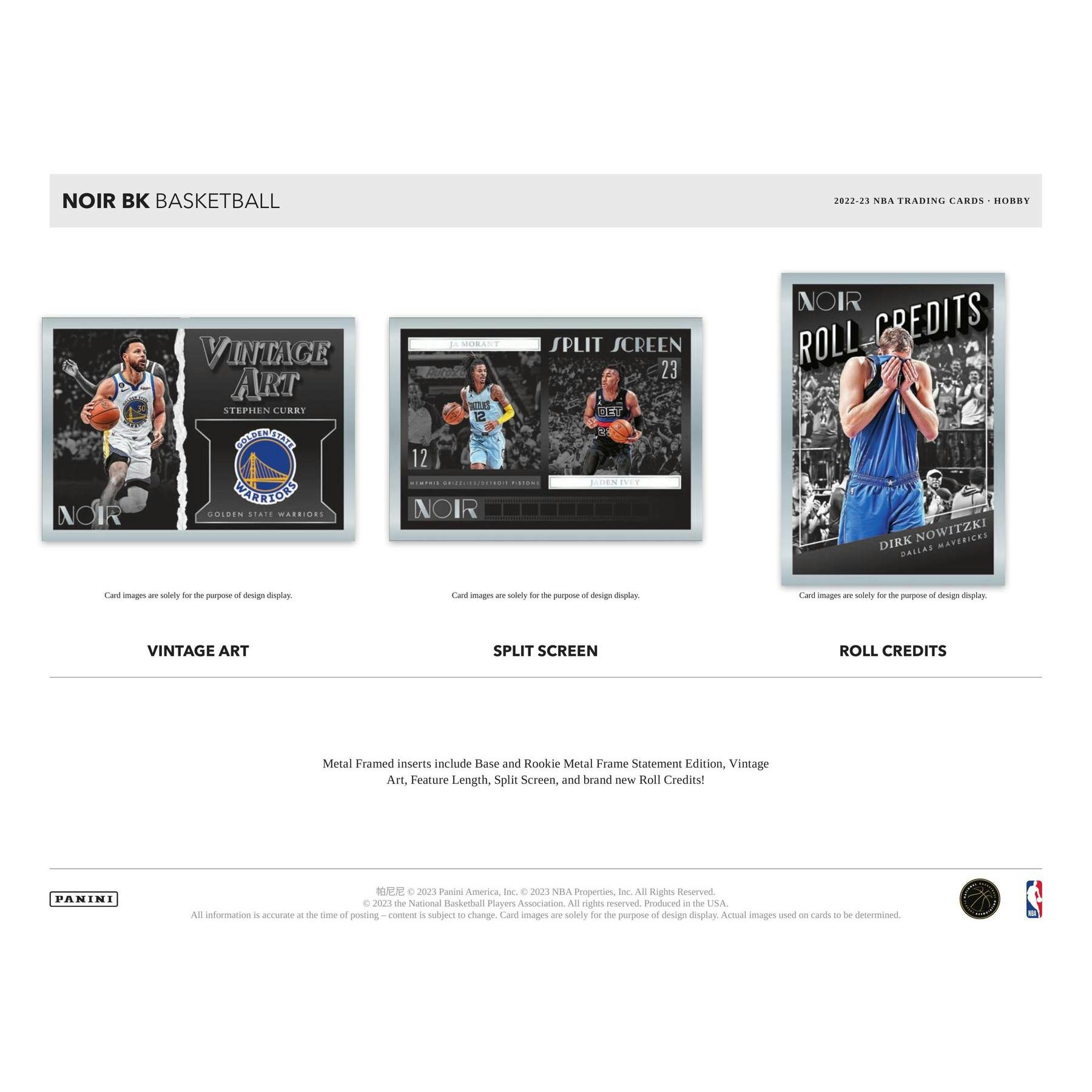 2022/23 Panini Noir Basketball Hobby Box