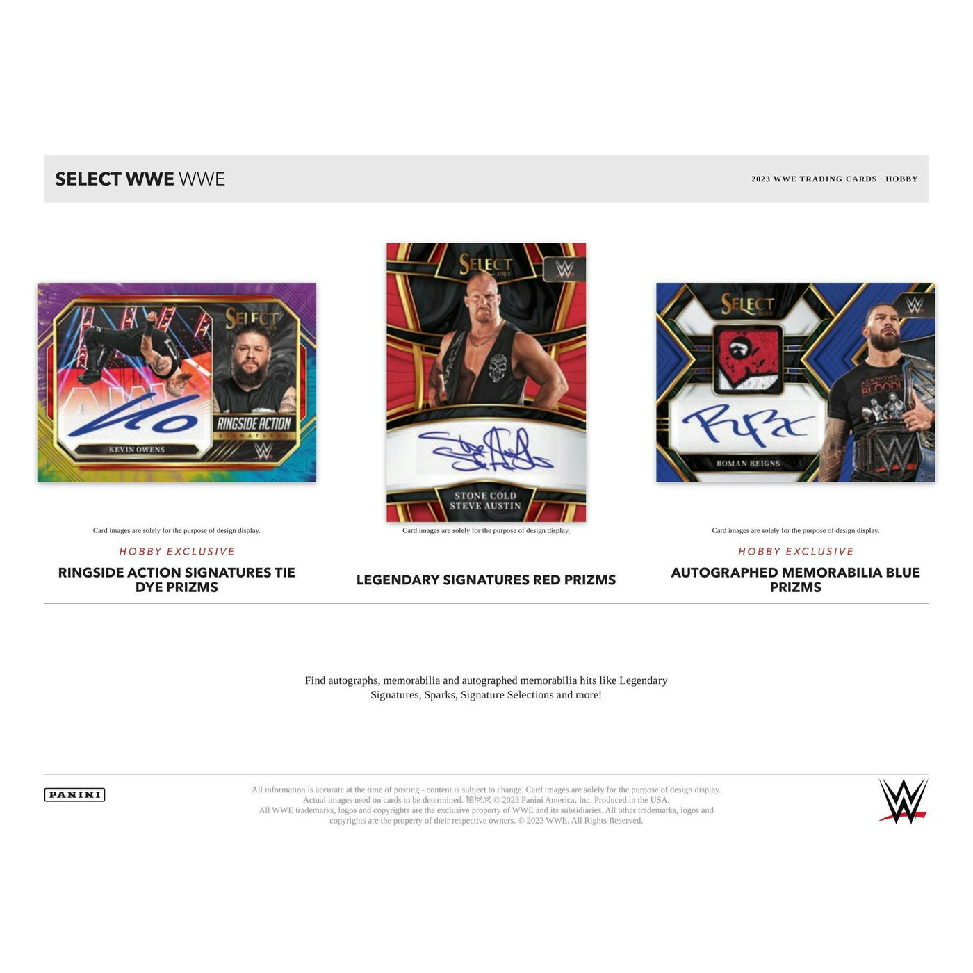 2023 Panini Select WWE Wrestling Hobby Box (Reed Buy)