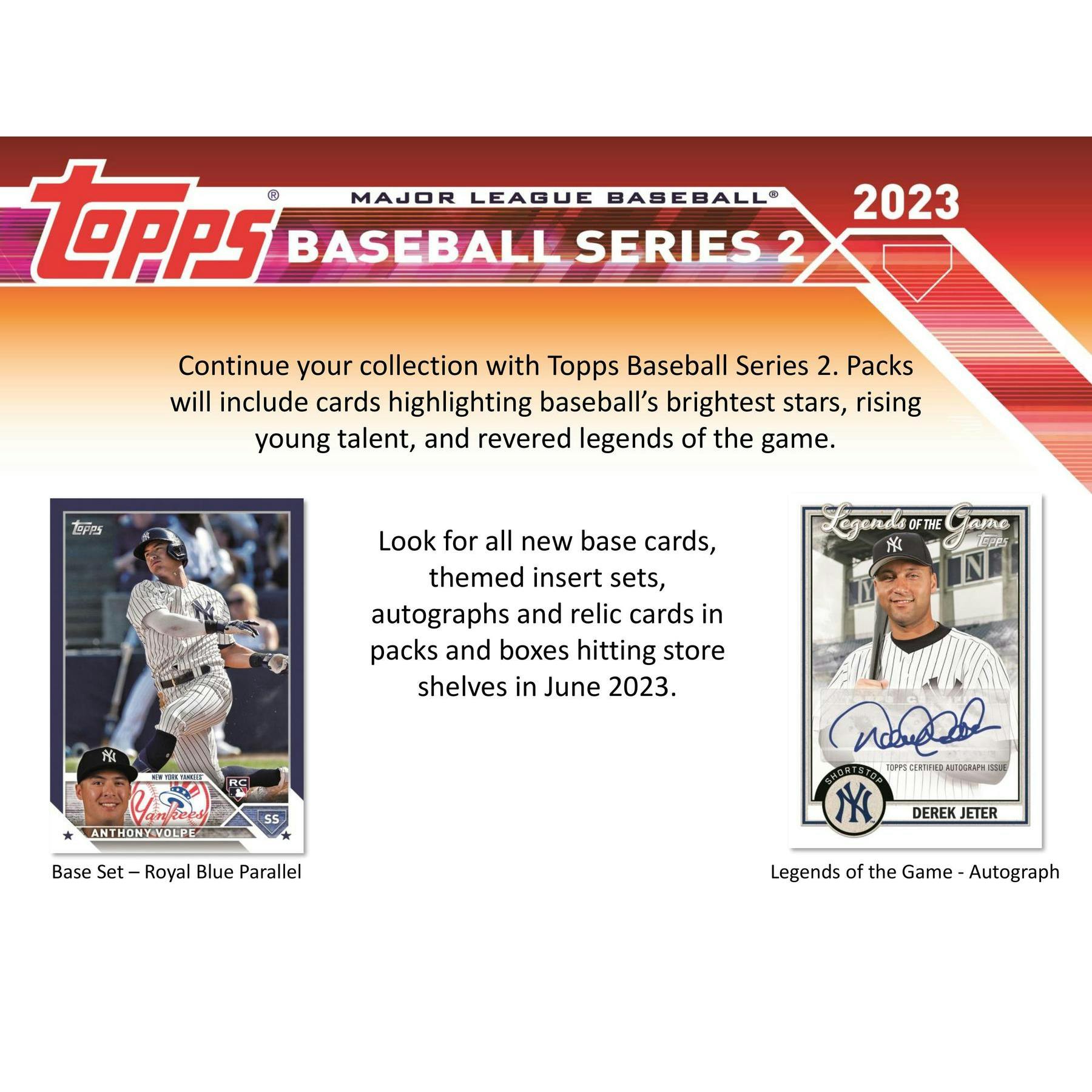 2023 Topps Series 2 Baseball Blaster Box (Commemorative Relic Card!)
