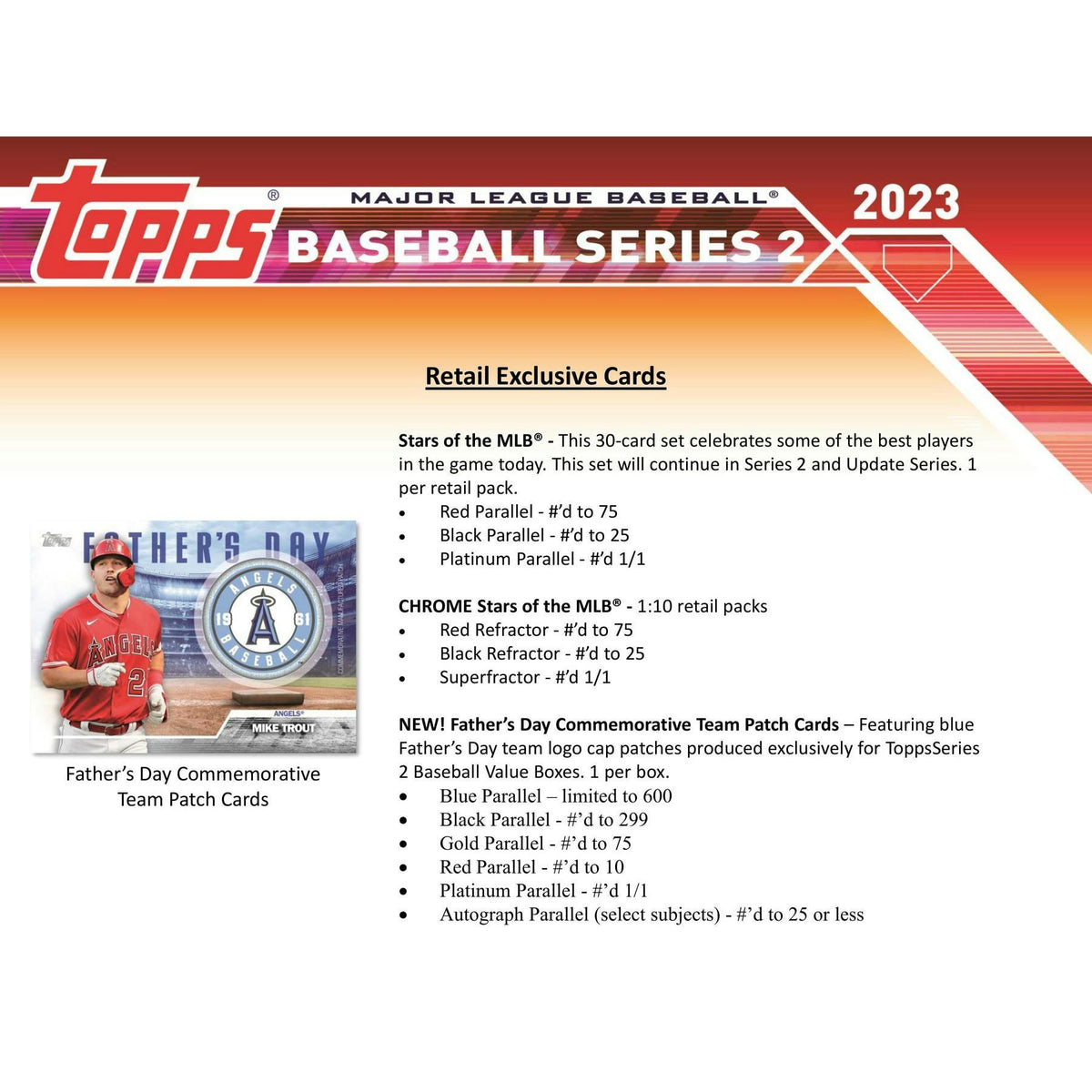 2023 Topps Series 2 Baseball Blaster Box (Commemorative Relic Card!)