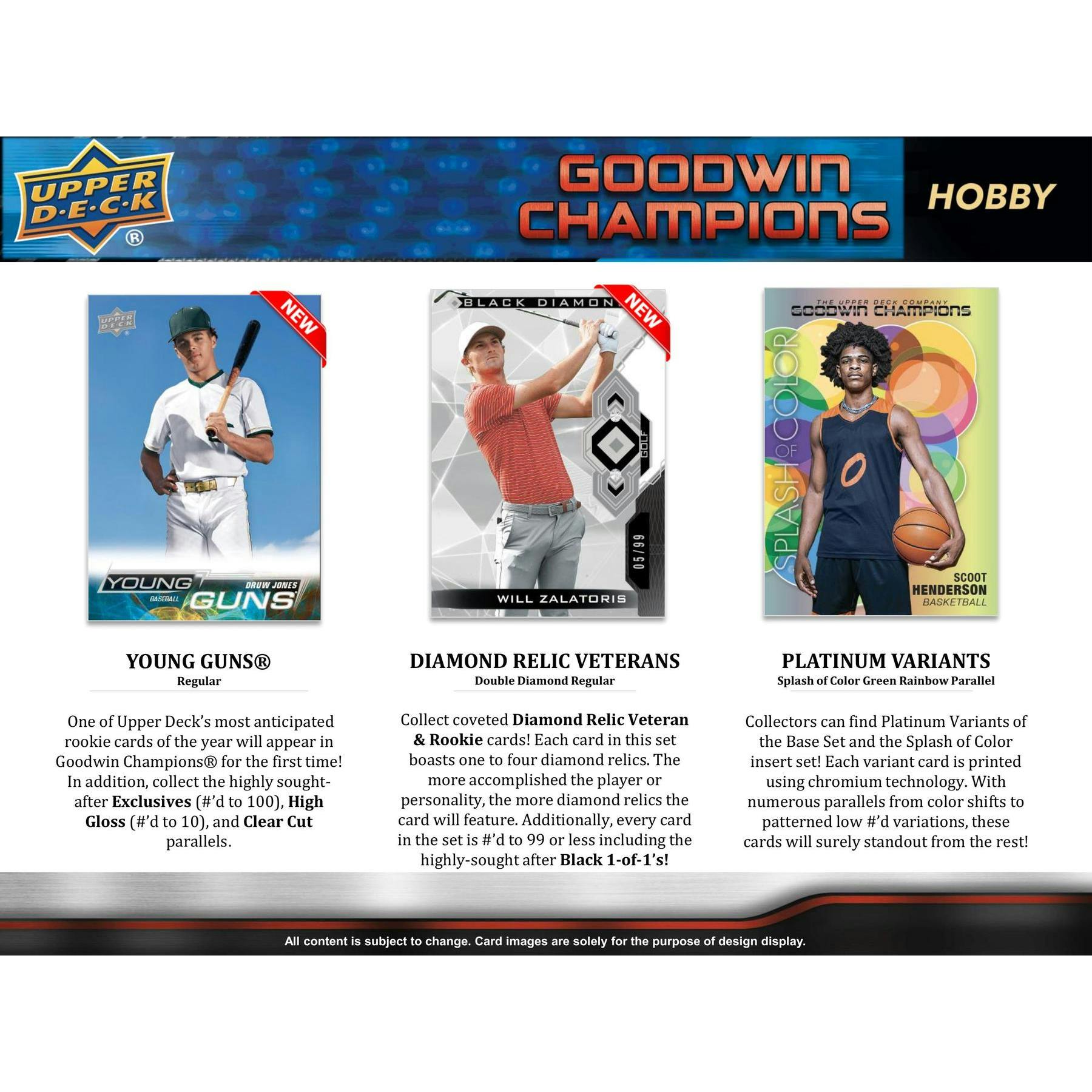 2023 Upper Deck Goodwin Champions Hobby Box (Reed Buy)