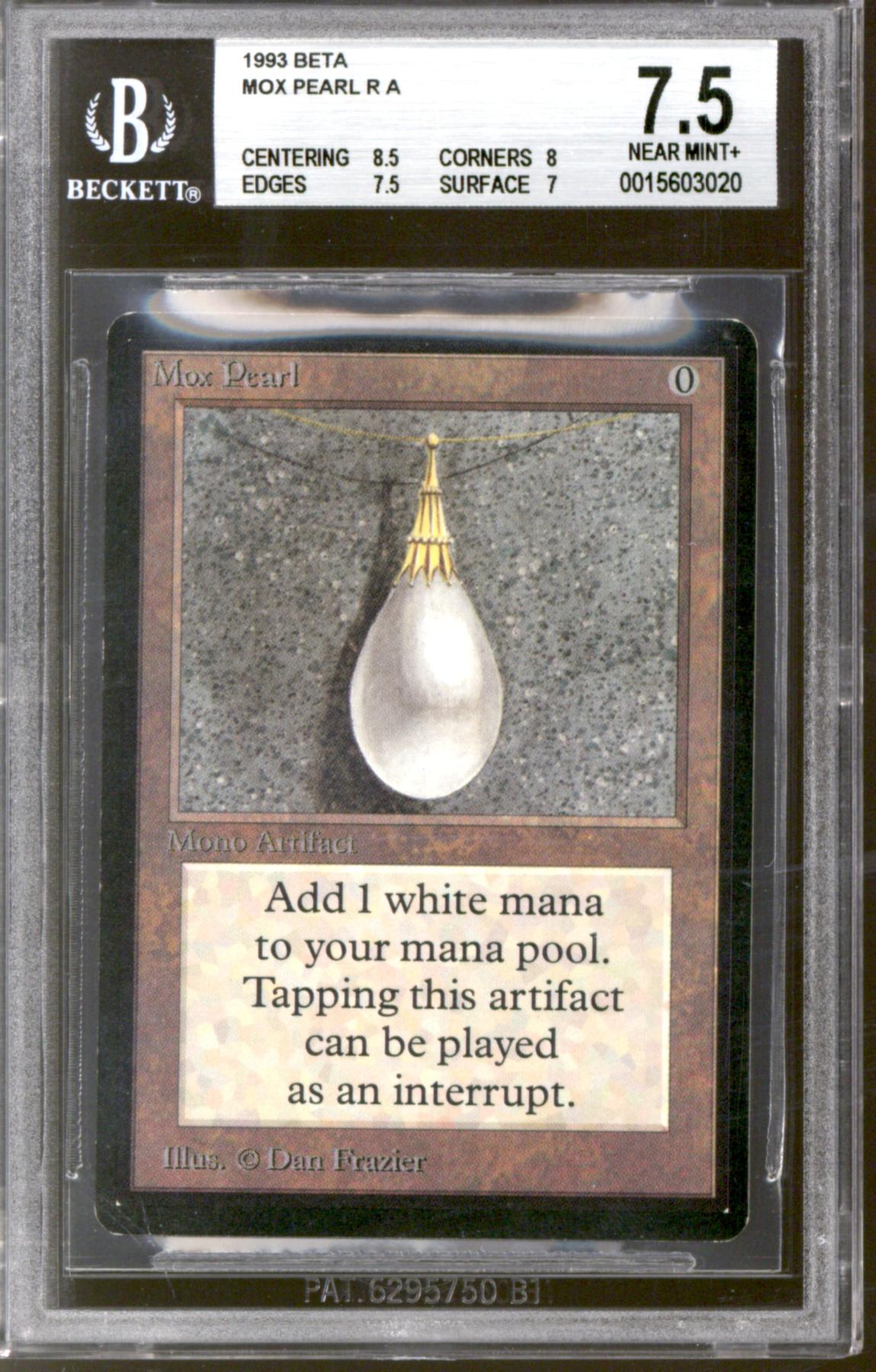 Magic the Gathering Beta Mox Pearl BGS 7.5 (8.5, 8, 7.5, 7) LIGHTLY PLAYED LP