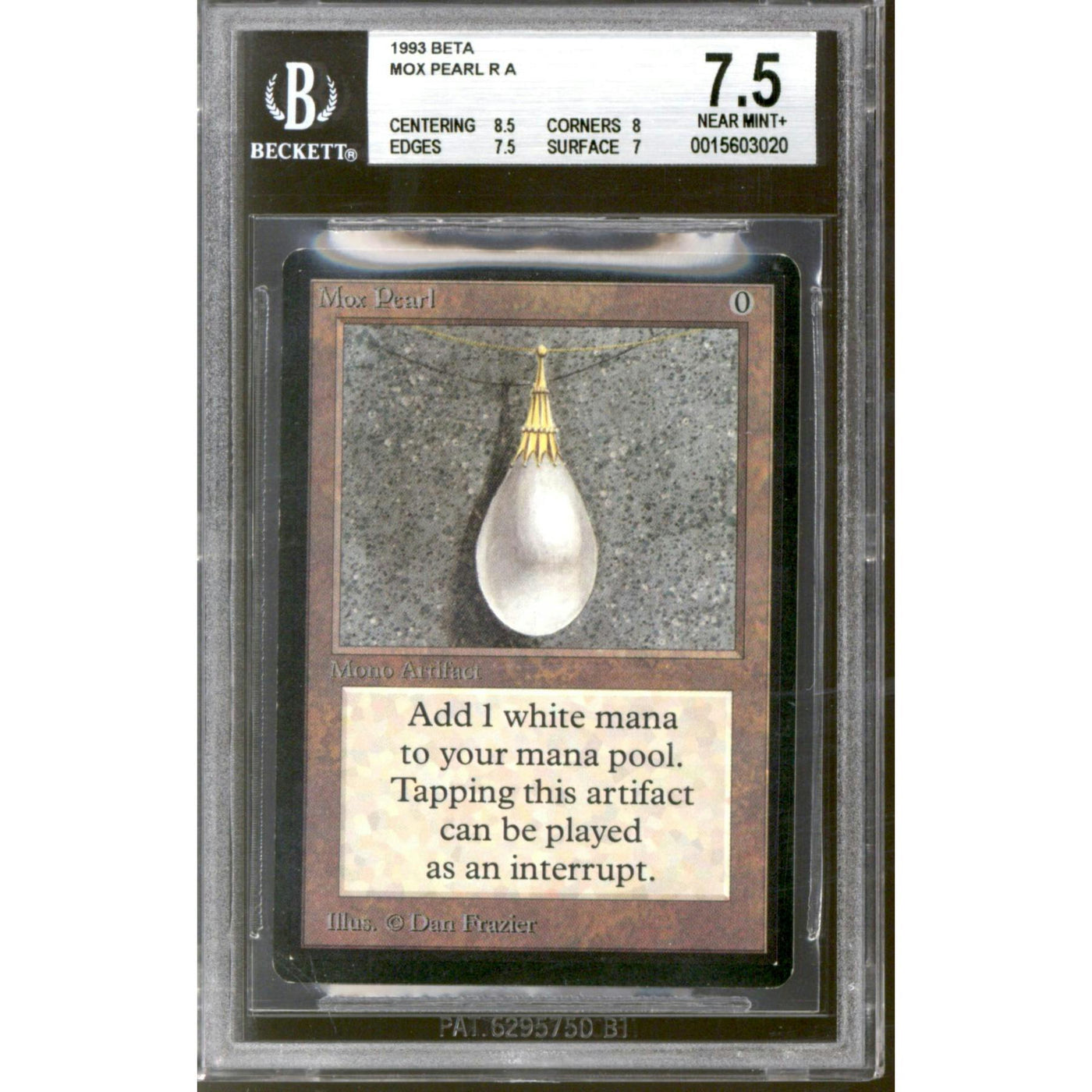 Magic the Gathering Beta Mox Pearl BGS 7.5 (8.5, 8, 7.5, 7) LIGHTLY PLAYED LP