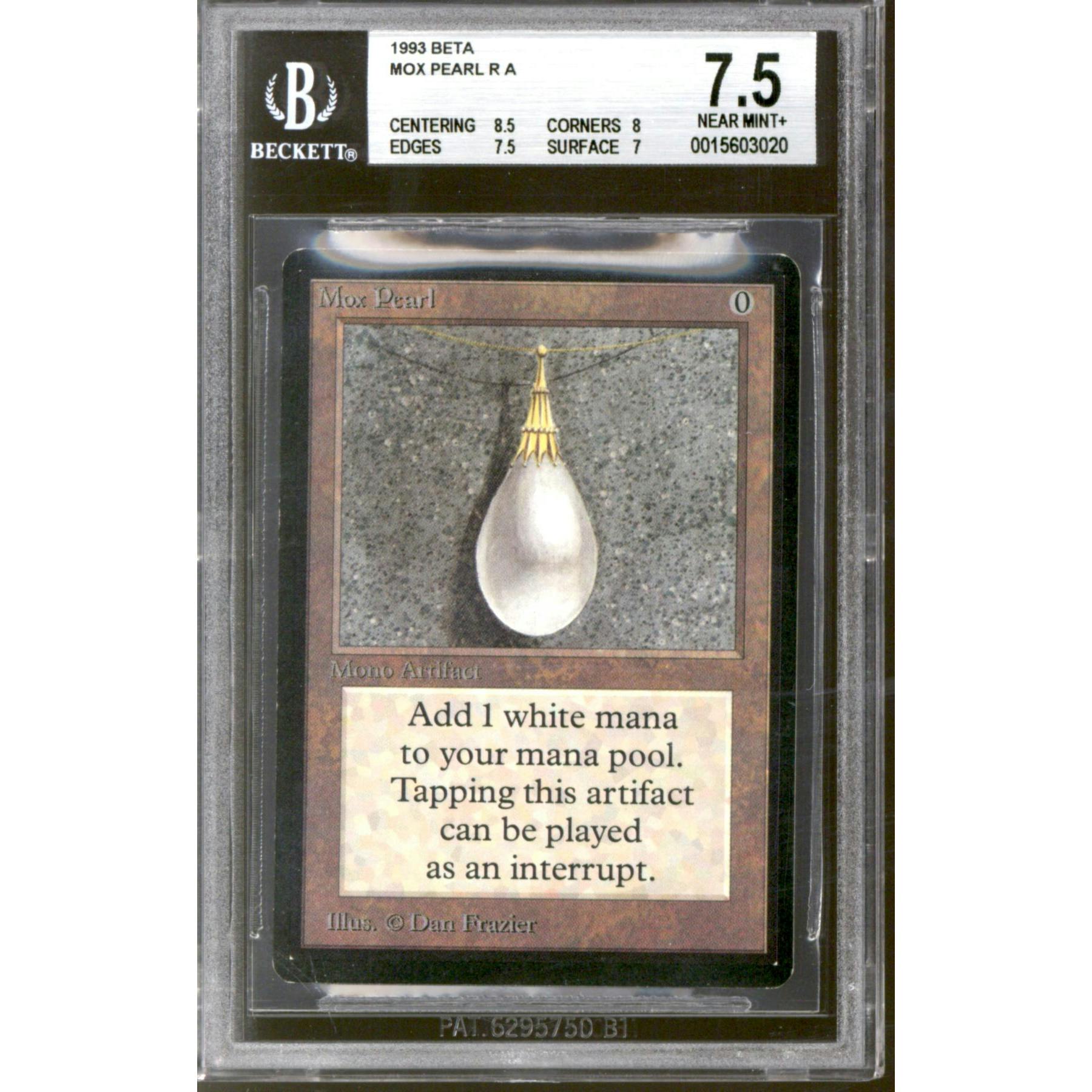 Magic the Gathering Beta Mox Pearl BGS 7.5 (8.5, 8, 7.5, 7) LIGHTLY PLAYED LP