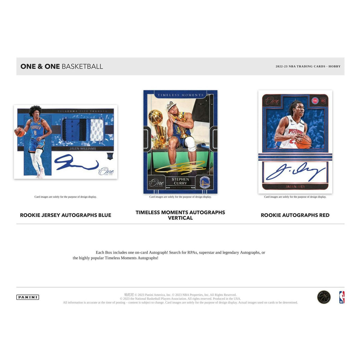 2022/23 Panini One and One Basketball 1st Off The Line FOTL Hobby Box