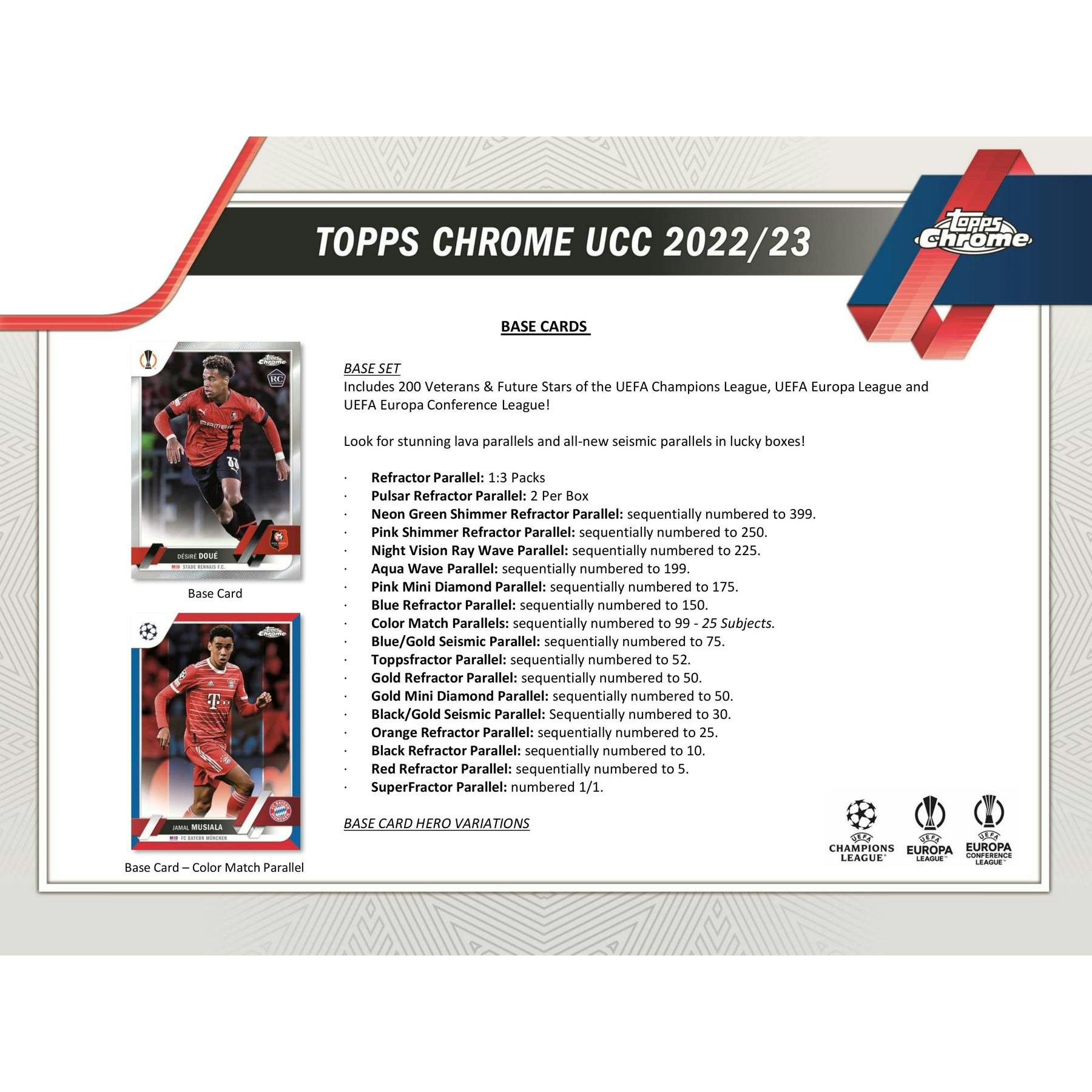 2022/23 Topps Chrome UEFA Club Competitions Soccer Hobby Box