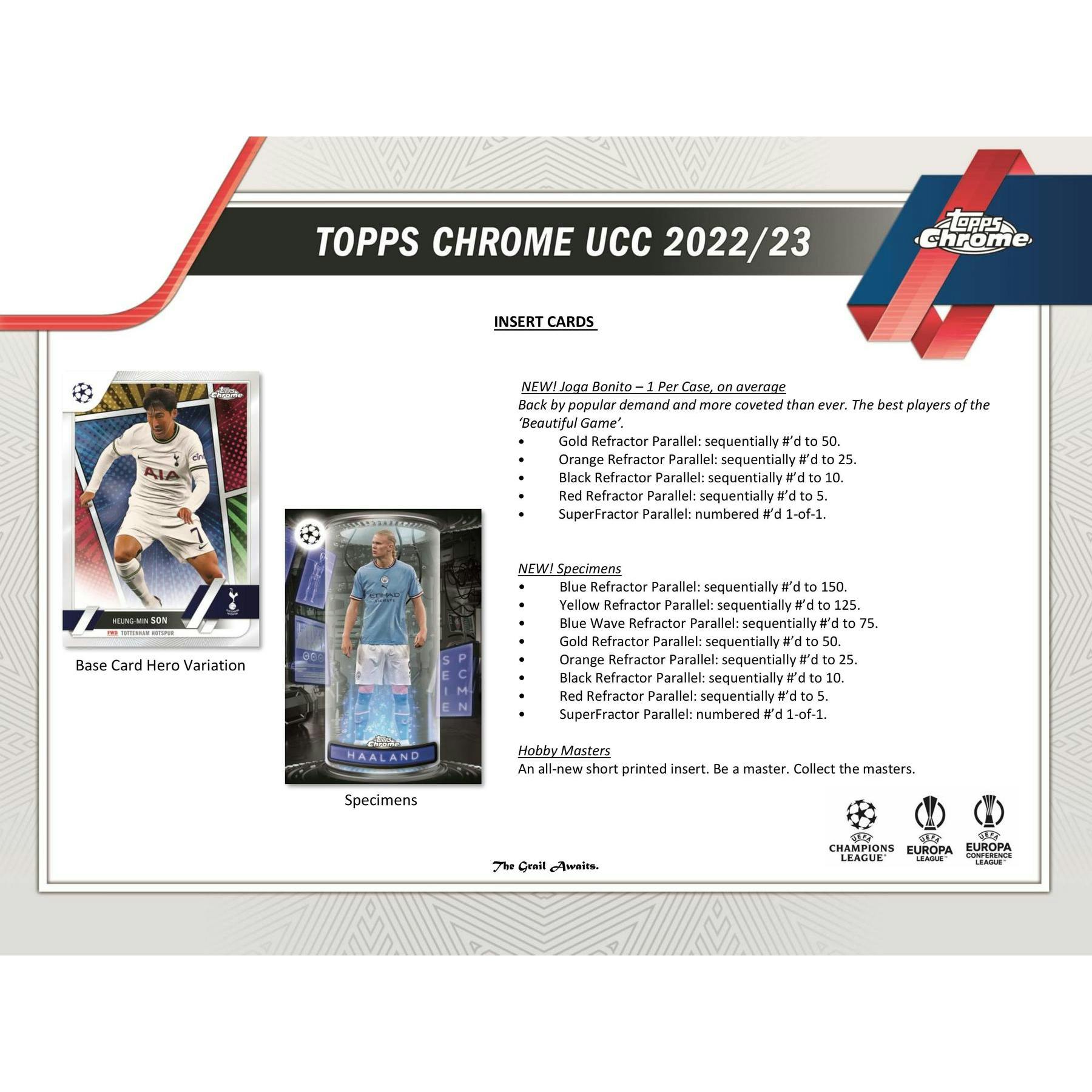 2022/23 Topps Chrome UEFA Club Competitions Soccer Hobby Pack