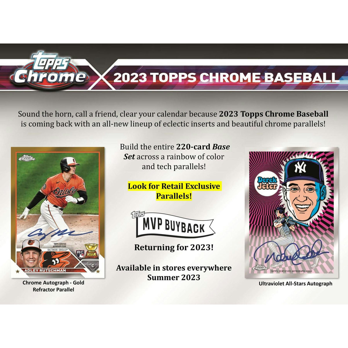 2023 Topps Chrome Baseball Blaster Box