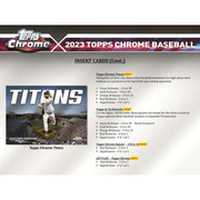 2023 Topps Chrome Baseball Blaster Box