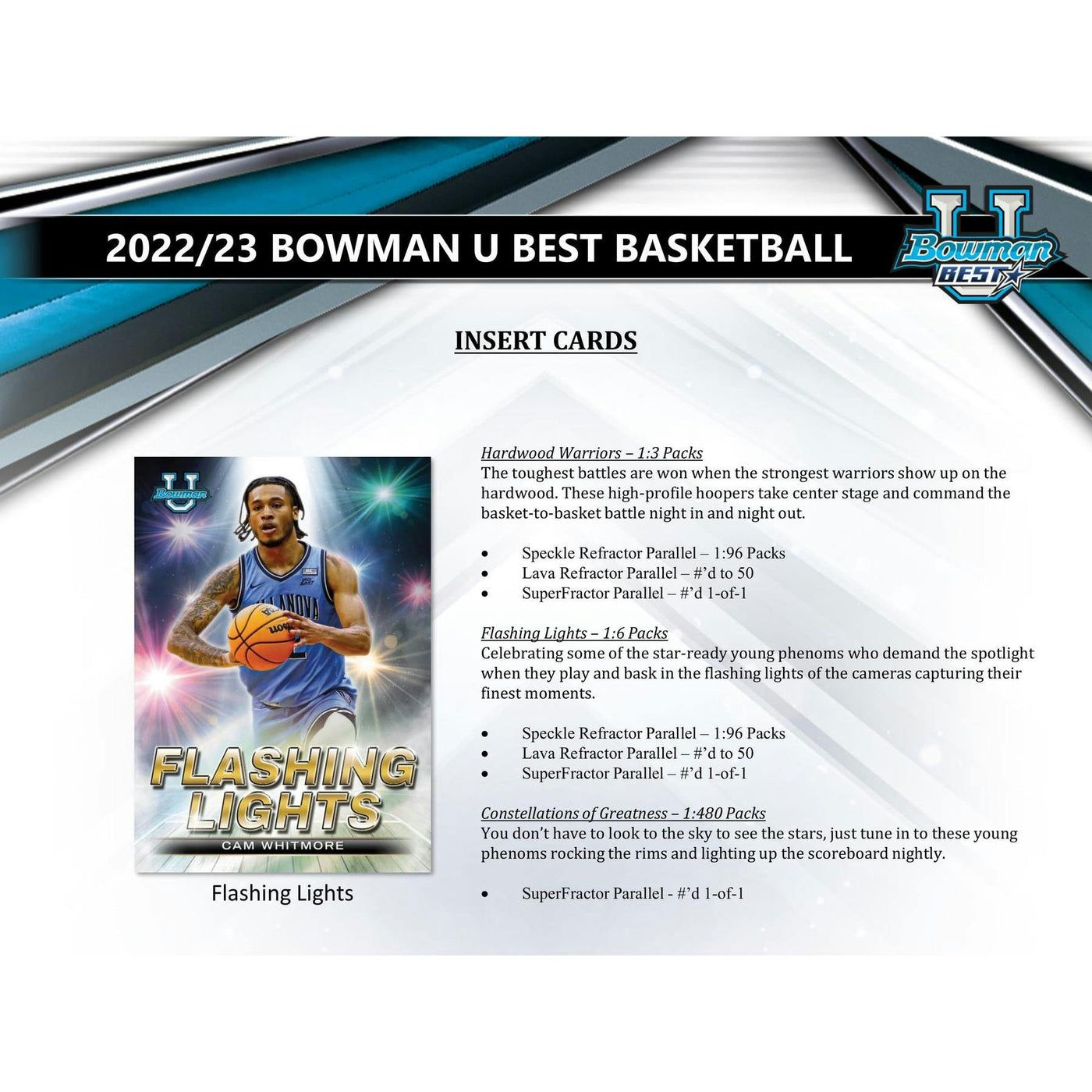 2022/23 Bowman University's Best Basketball Hobby 8-Box Case