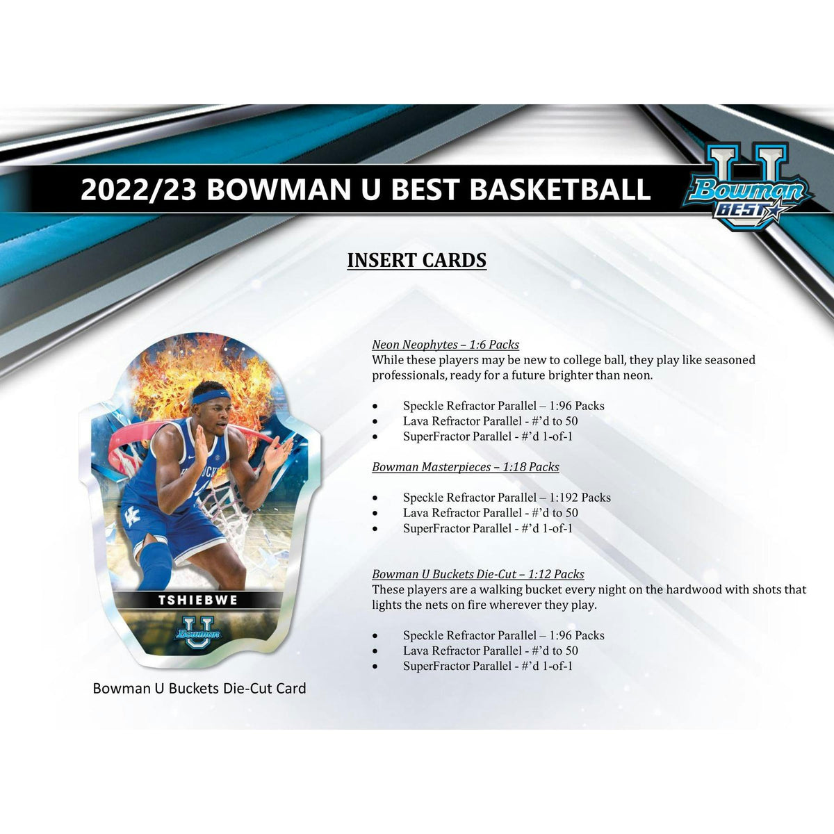 2022/23 Bowman University's Best Basketball Hobby Box