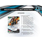 2022/23 Bowman University's Best Basketball Hobby 8-Box Case