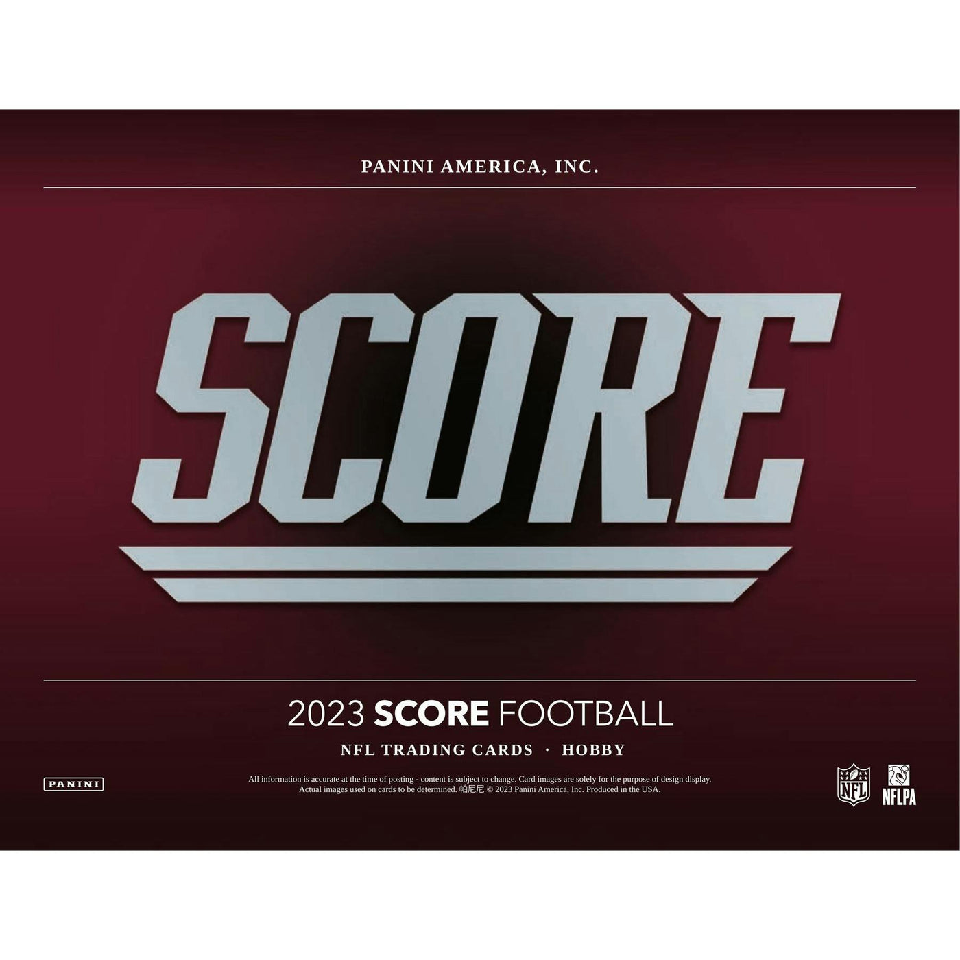 2023 Panini Score Football Hobby Box