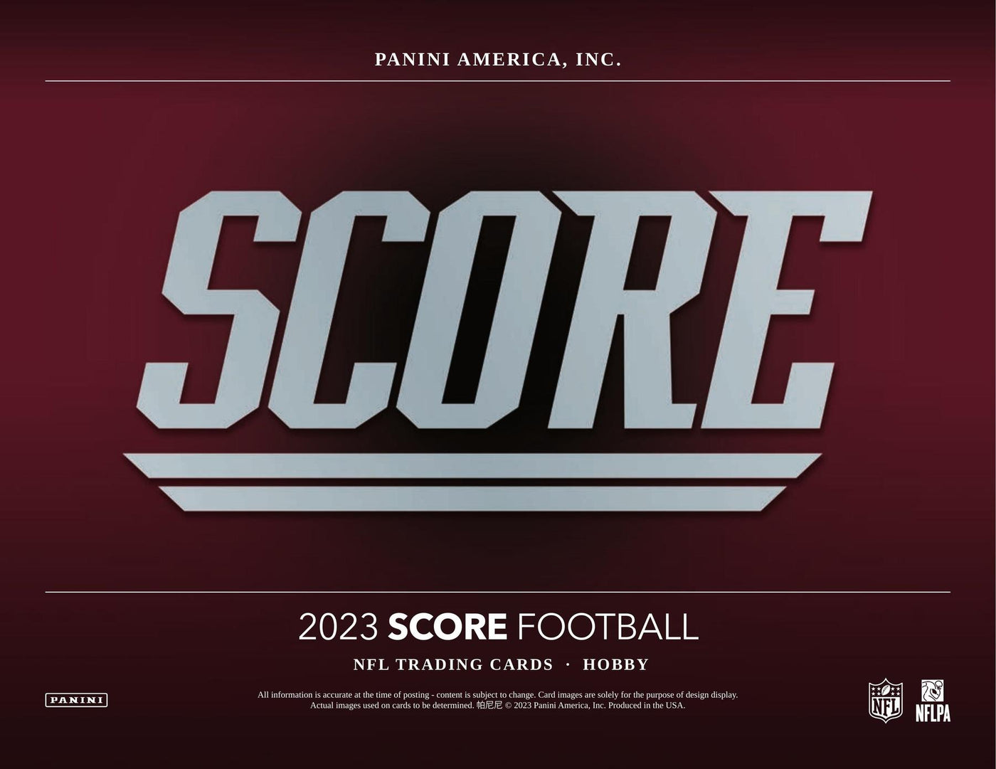 2023 Panini Score Football Hobby Pack