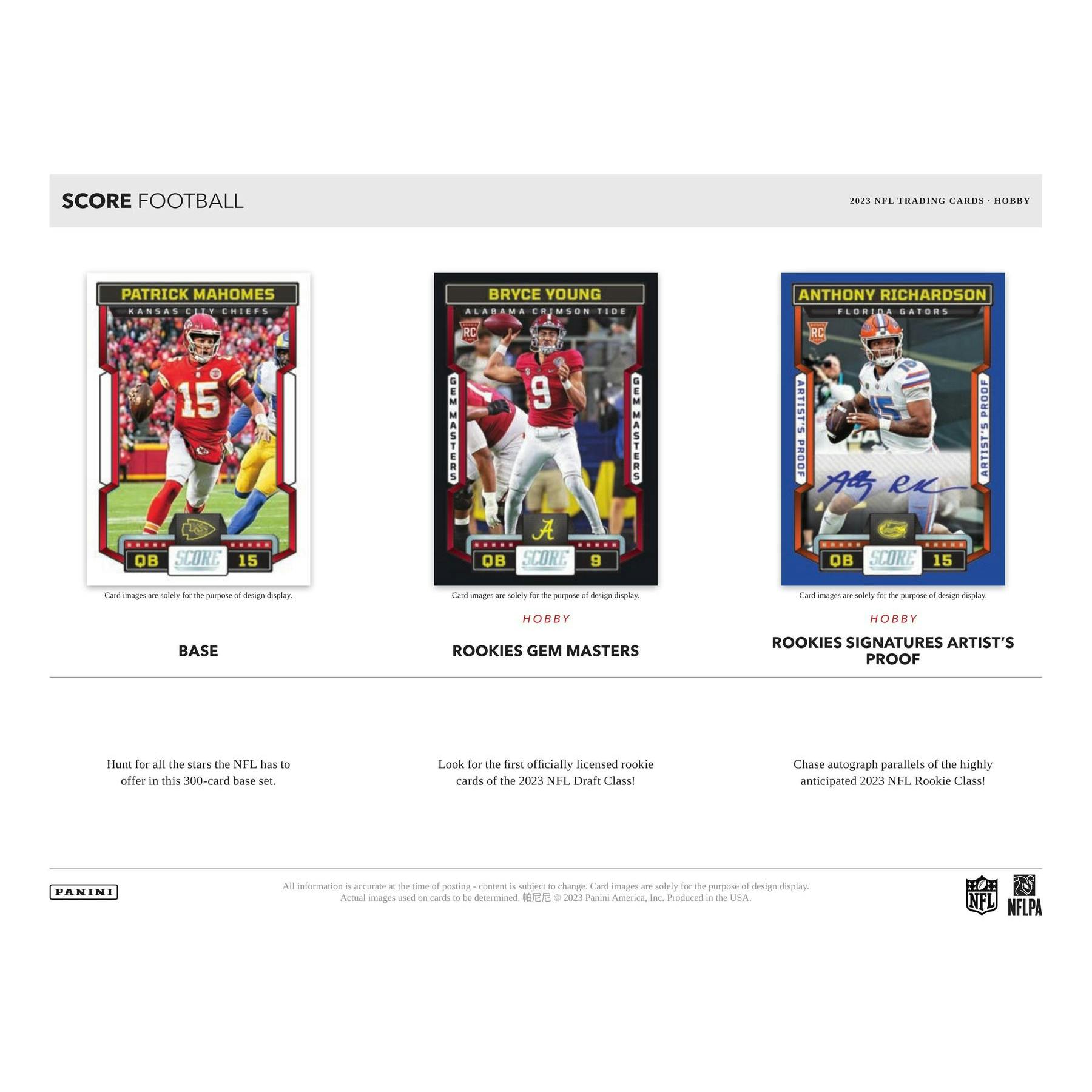 2023 Panini Score Football Hobby Box