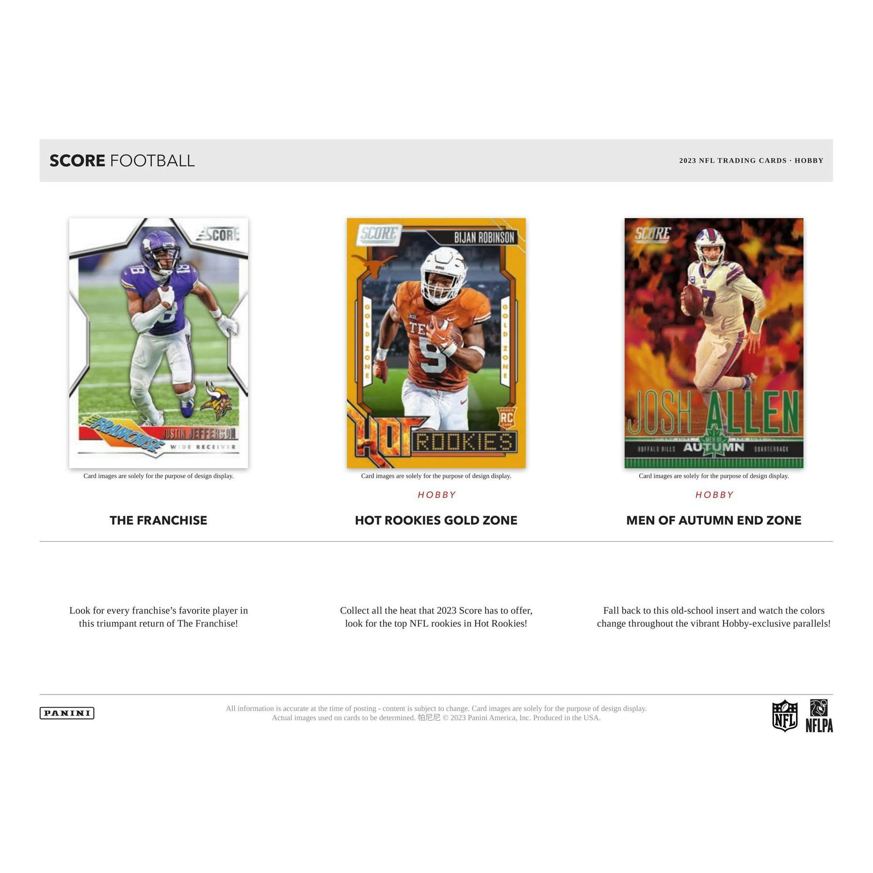 2023 Panini Score Football Hobby Pack