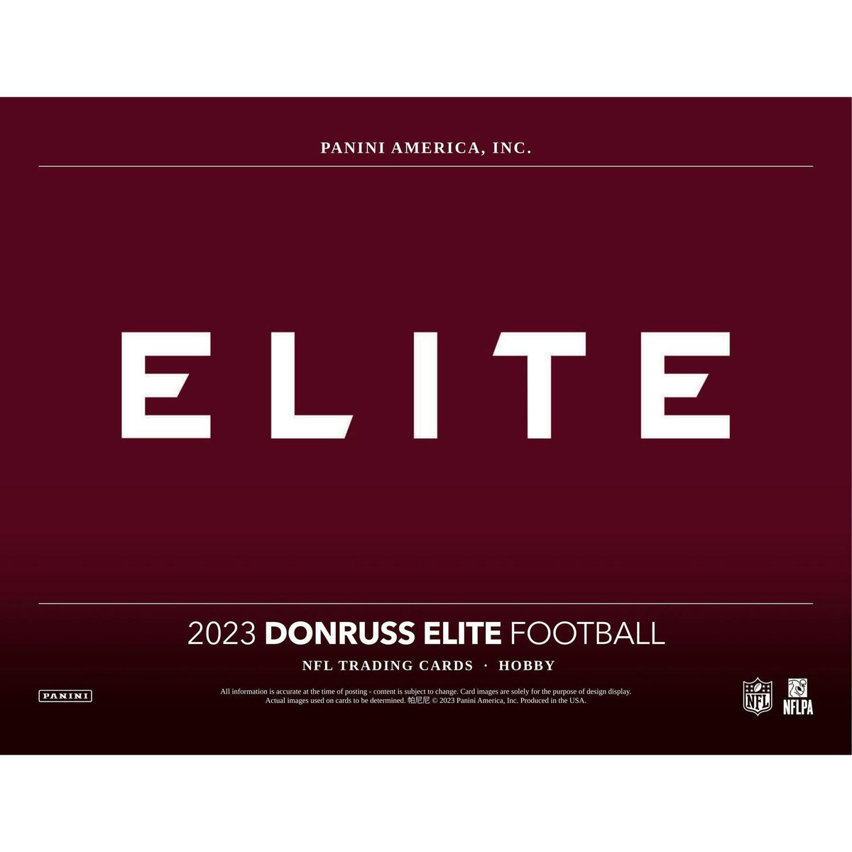 2023 Panini Donruss Elite Football Hobby Box