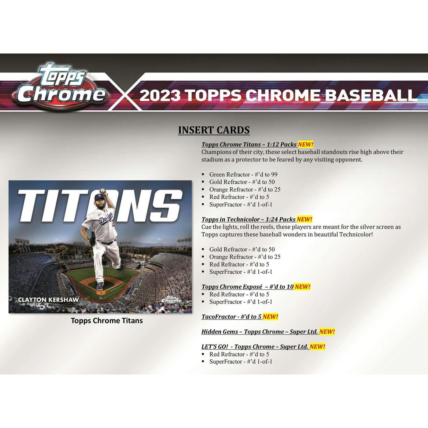 2023 Topps Chrome Baseball Hobby 12-Box Case