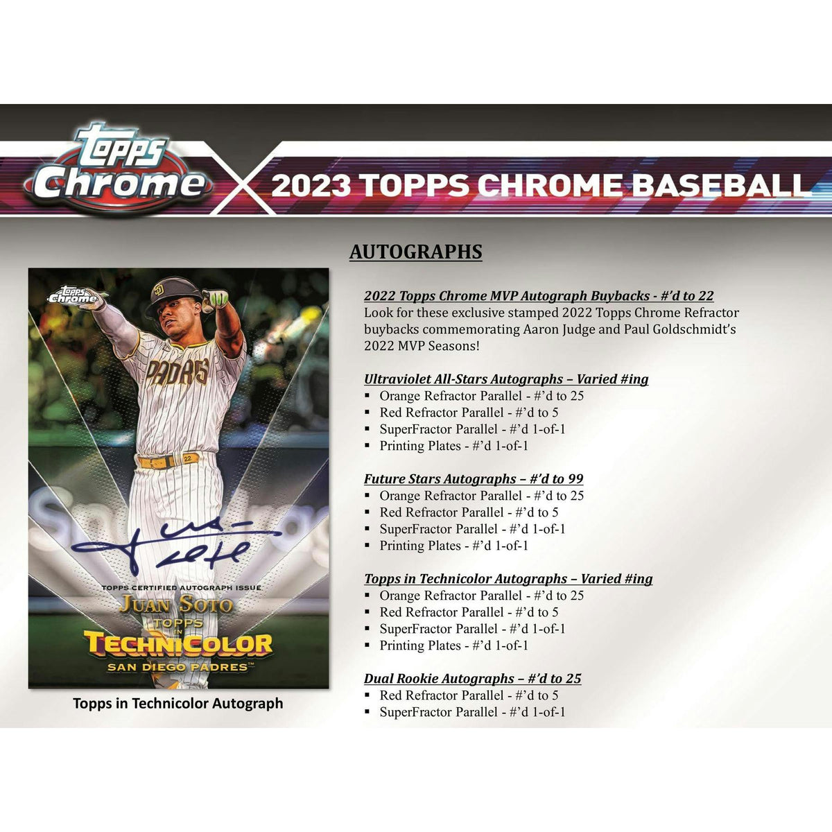 2023 Topps Chrome Baseball Hobby Box