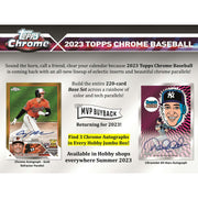 2023 Topps Chrome Baseball Hobby Jumbo Box