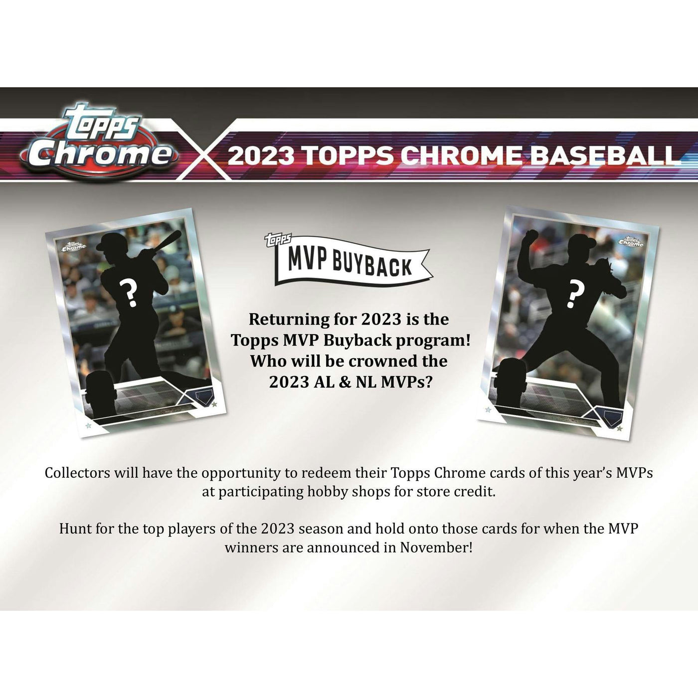 2023 Topps Chrome Baseball Hobby Jumbo Box