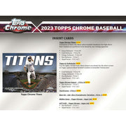 2023 Topps Chrome Baseball Hobby Jumbo 8-Box Case