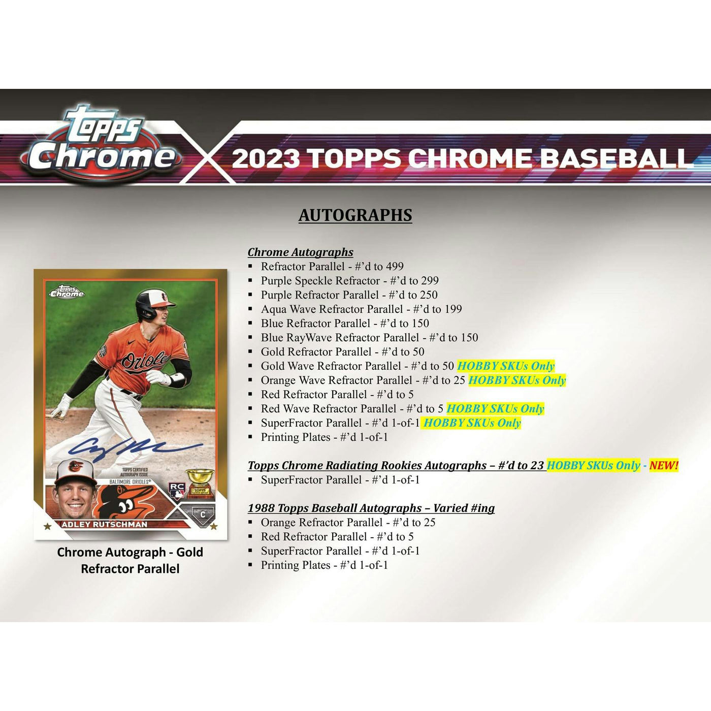 2023 Topps Chrome Baseball Hobby Jumbo Box