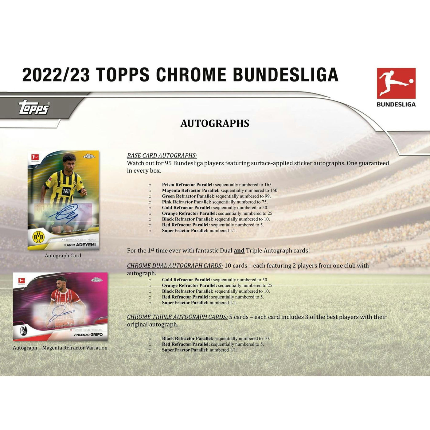 2022/23 Topps Chrome Bundesliga Soccer Hobby Box