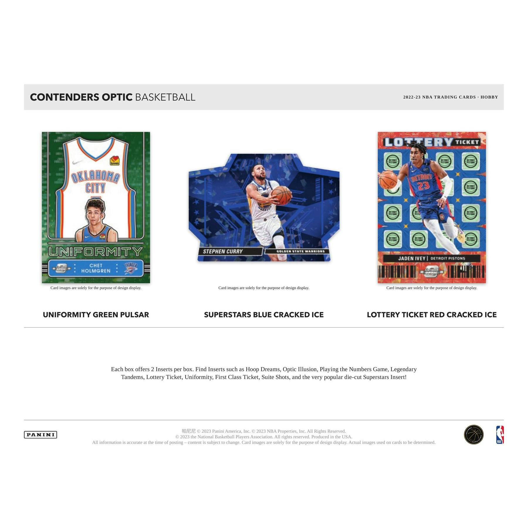 2022/23 Panini Contenders Optic Basketball Hobby Box
