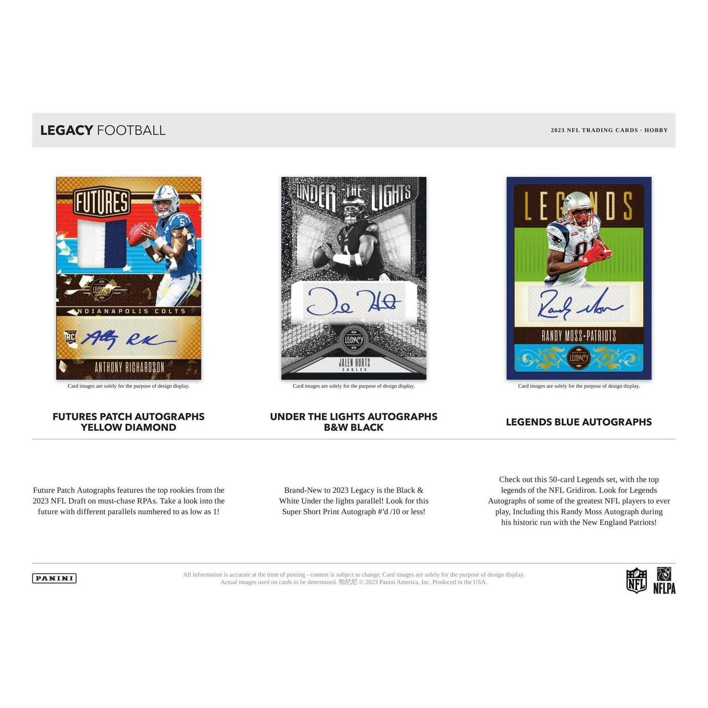 2023 Panini Legacy Football Hobby 24-Box Case